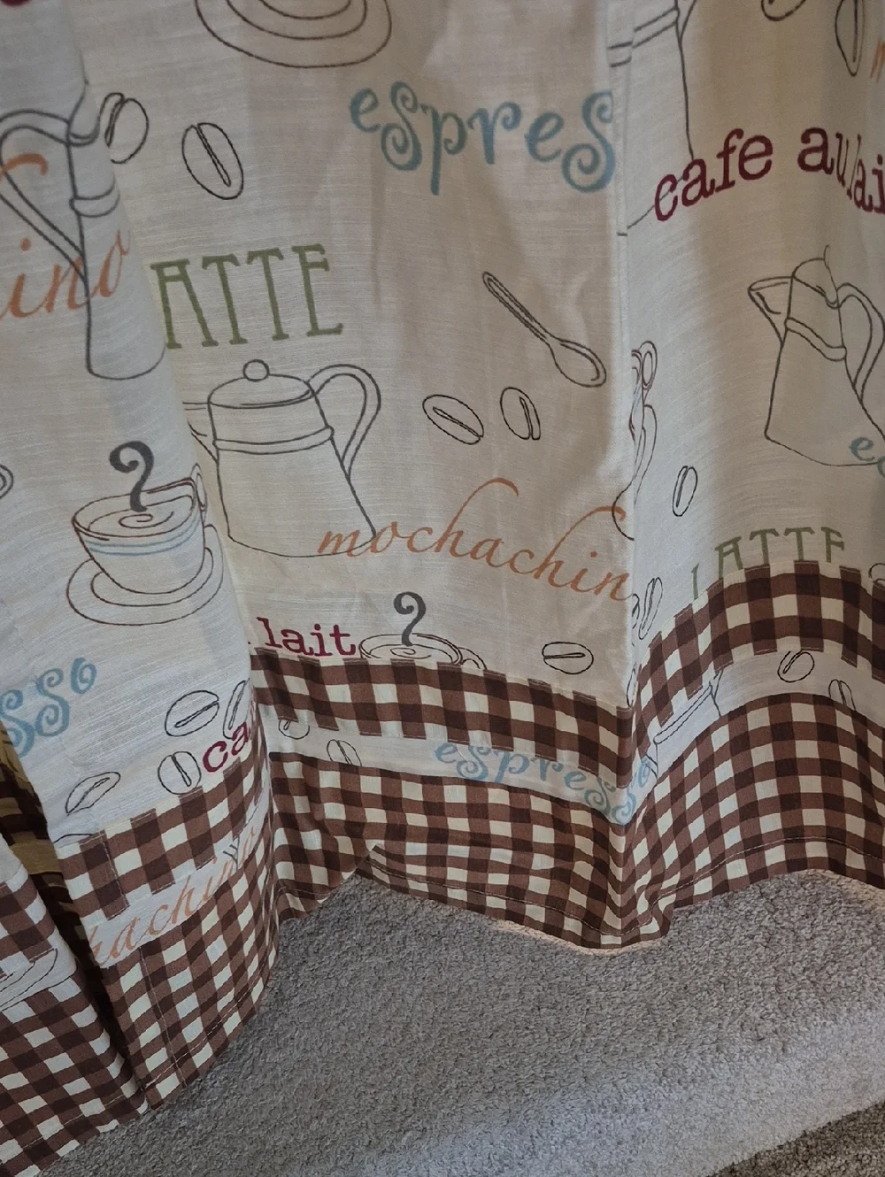 Better Homes Espresso Latte Cafe Au Lait Curtains Pair